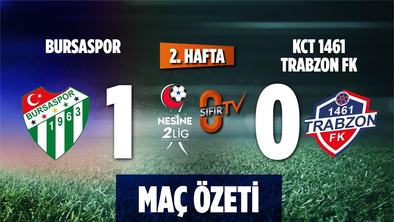 Bursaspor 1-0 KCT 1461 Trabzon (2.Lig 2. Hafta) | Maç Özeti