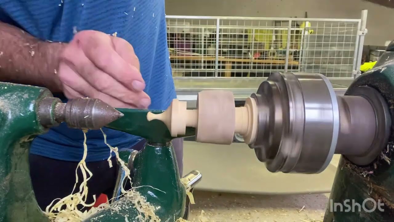 Wood turning a fast natural edge box wood mini pot!