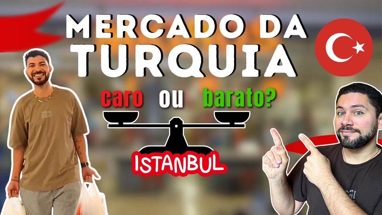 Mercado na Turquia: preços em Istambul surpreenderam a gente!