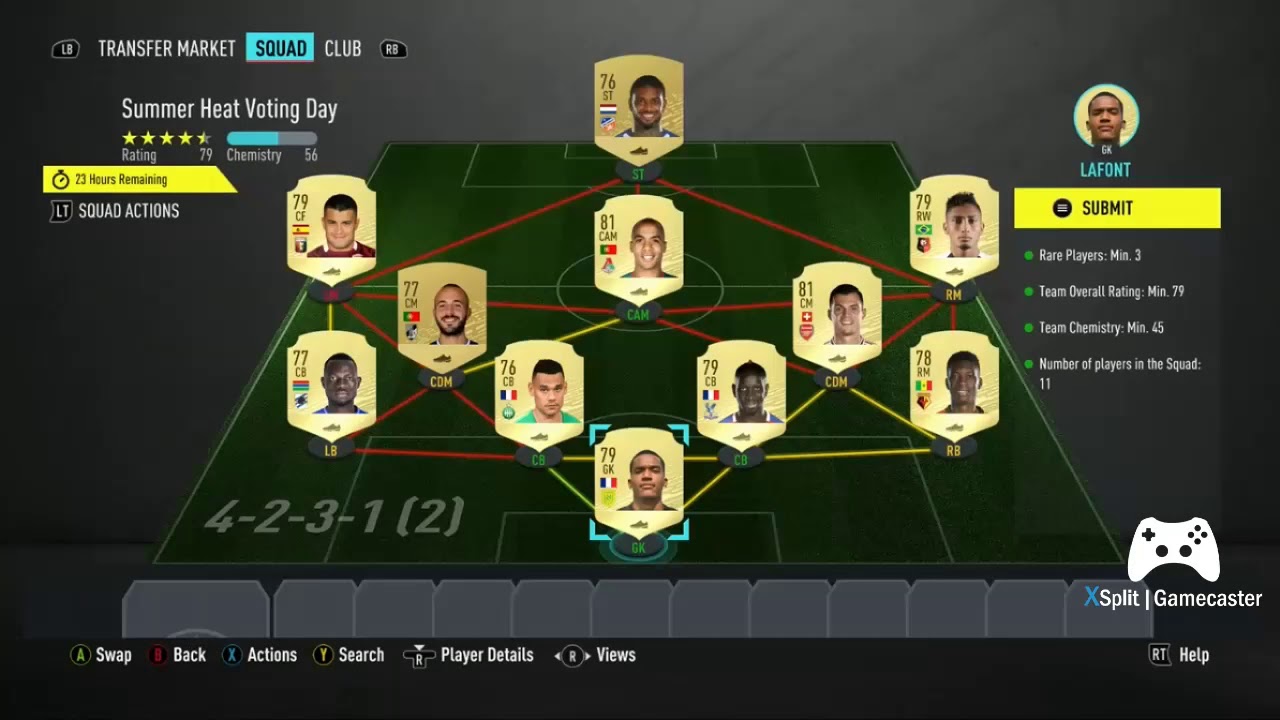 HOW TO COMPLETE THE NEW FIFA 20 SUMMER HEAT VOTING DAY SBC!!