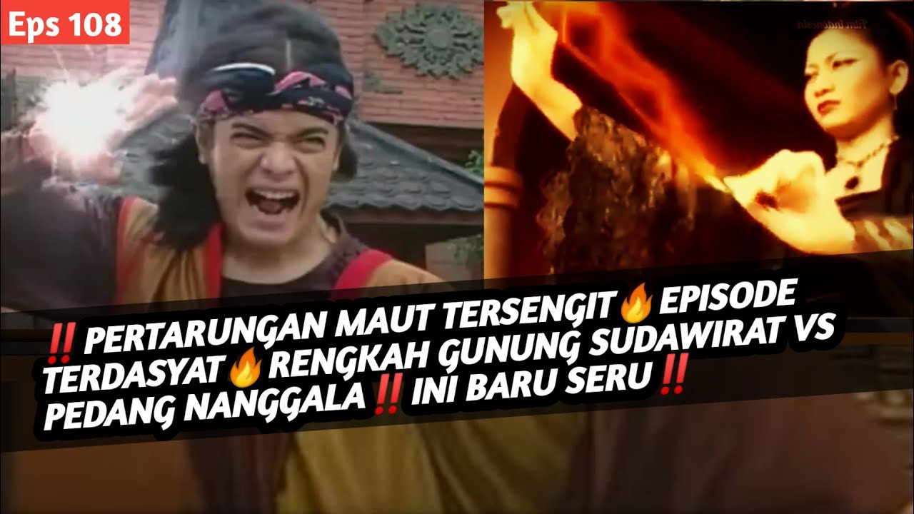 PERTARUNGAN MAUT PALING SENGIT🔥RENGKAH GUNUNG SUDAWIRAT VS PEDANG NANGGALA❗ALUR FILM ANGLING DHARMA