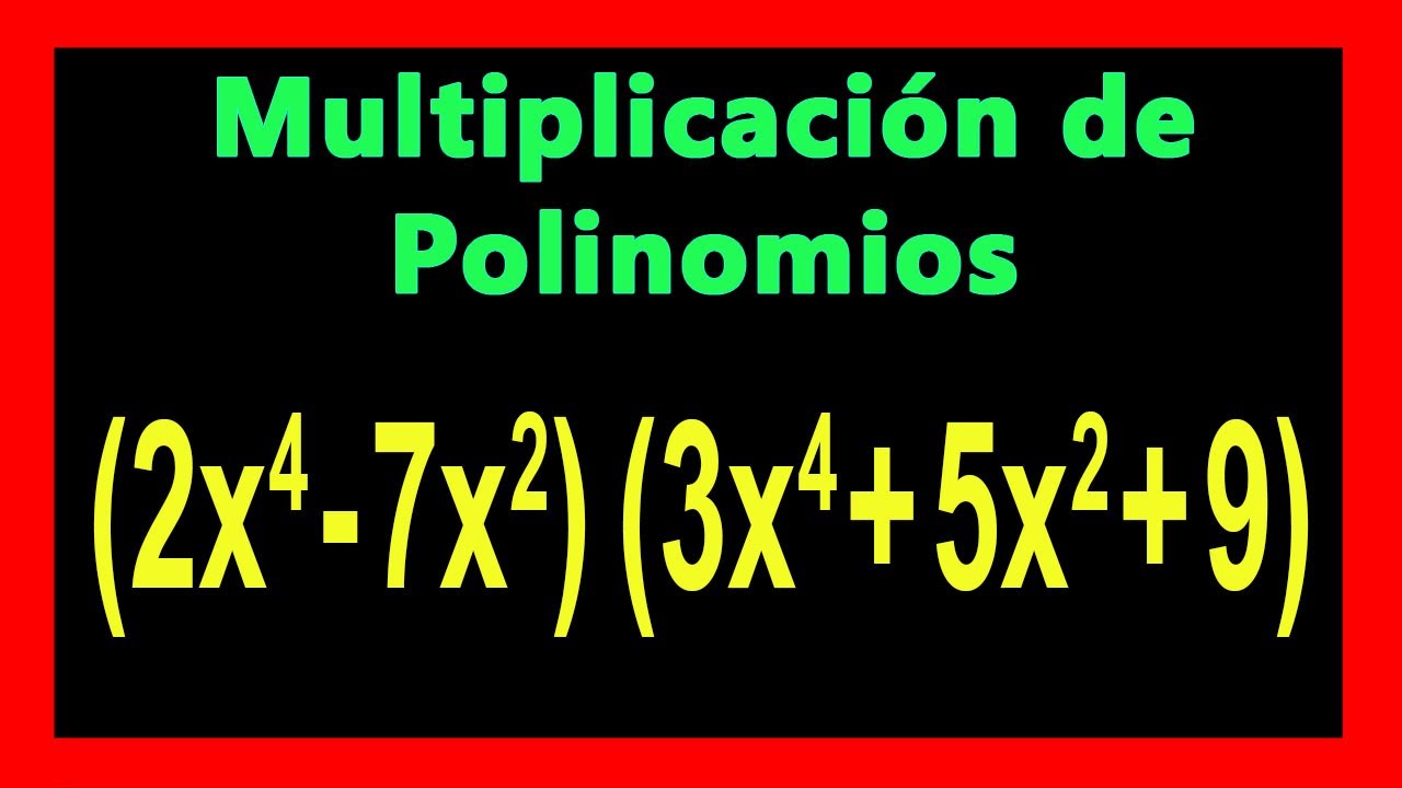 ✅👉 Multiplicacion de Polinomios  ✅ Como Multiplicar polinomios