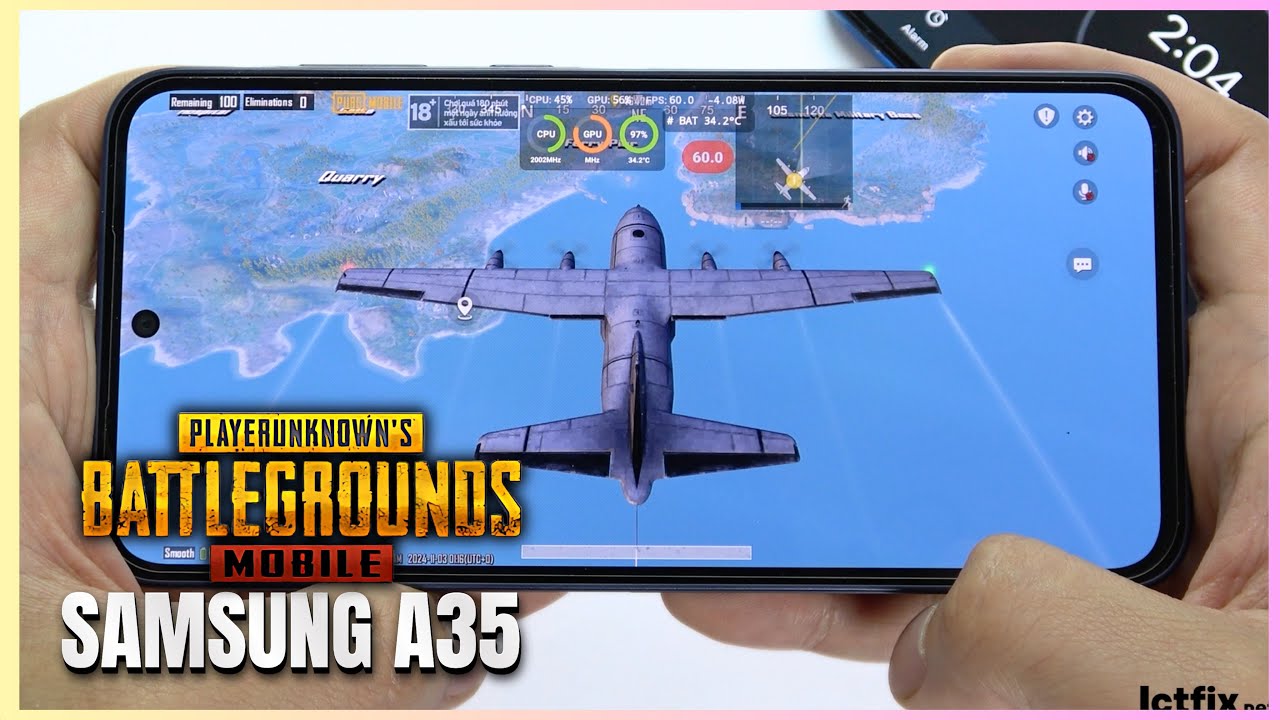 Samsung Galaxy A35 PUBG Mobile Gaming test Update | Exynos 1380, 120Hz Display