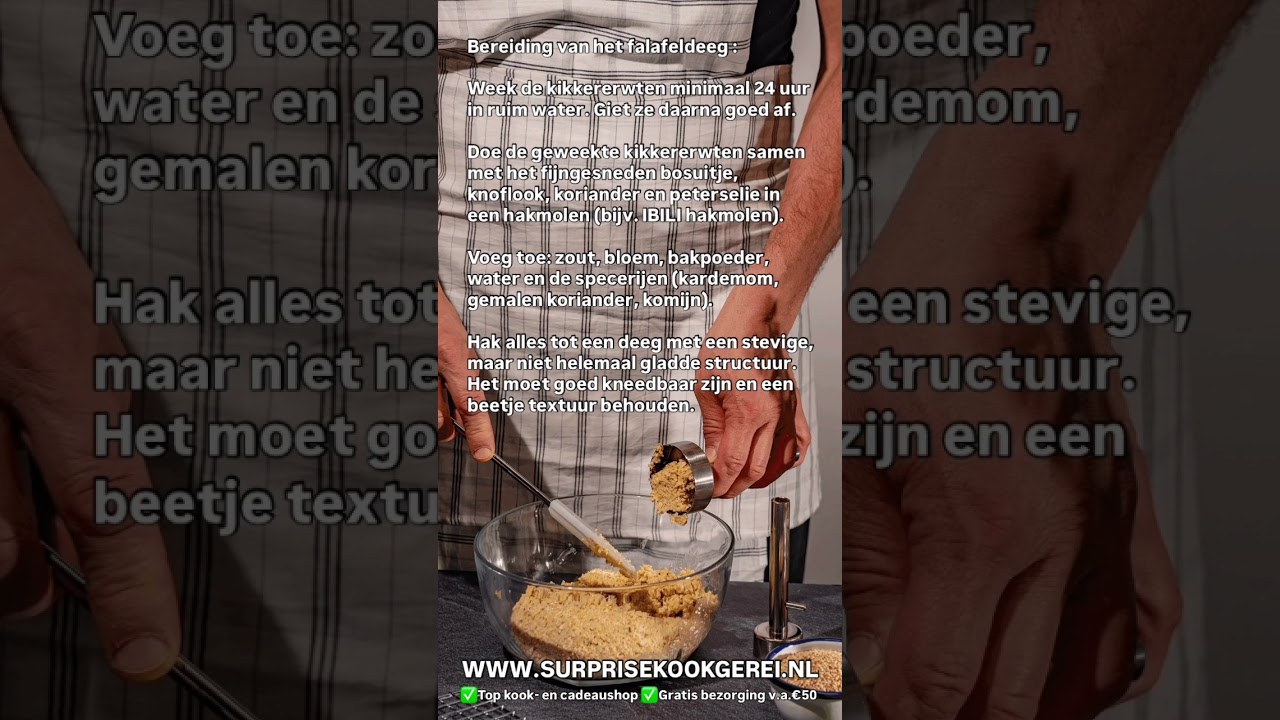 Falafel maken met Ibili Falafelvorm van kookwinkel surprisekookgerei.nl #falafel #cooking #cookware