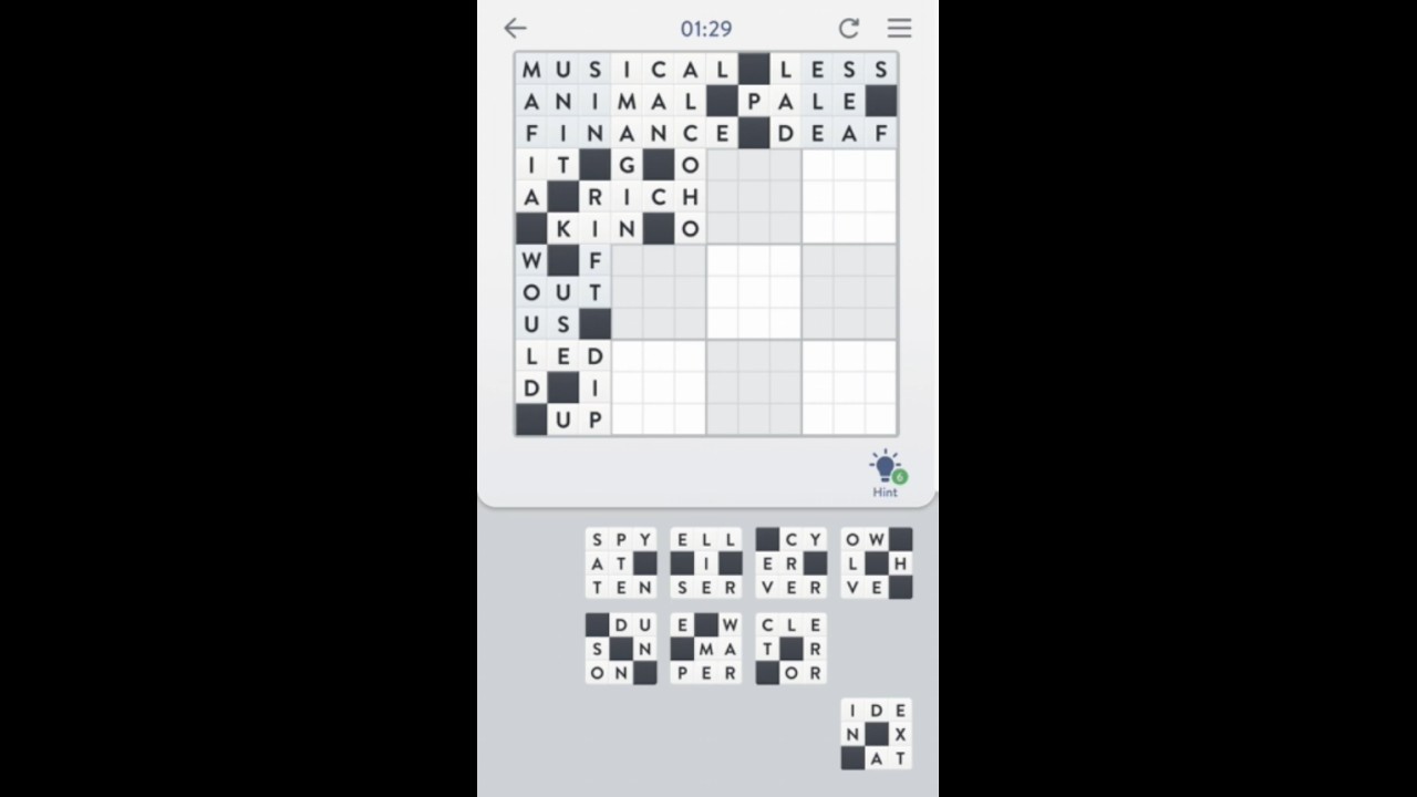 Word Mosaic - Levels 31-40