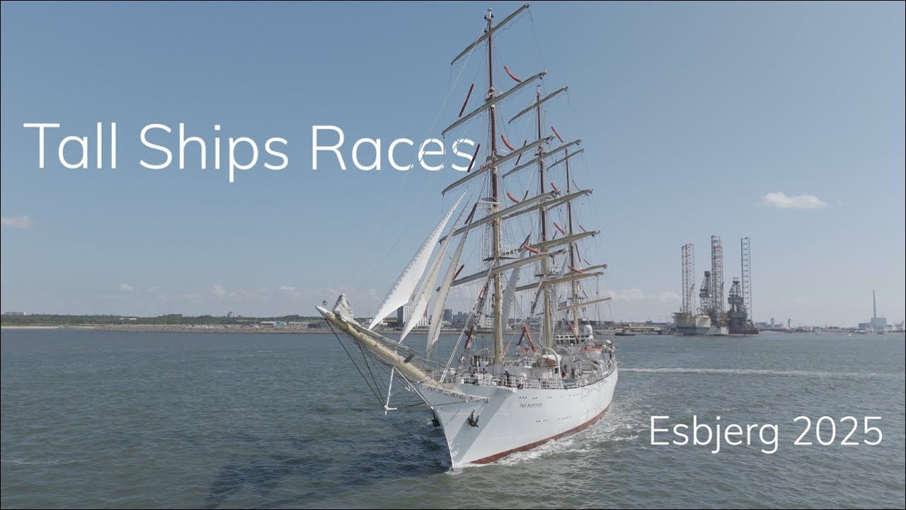 Tranquility as the ships leave Esbjerg Harbour | Tall Ships Races 2025