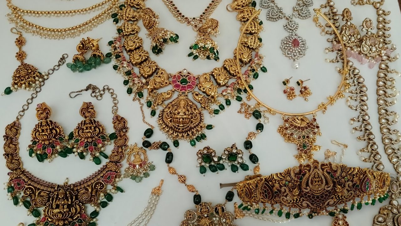 Latest one gram gold jewellery collection simply superb 👌😍