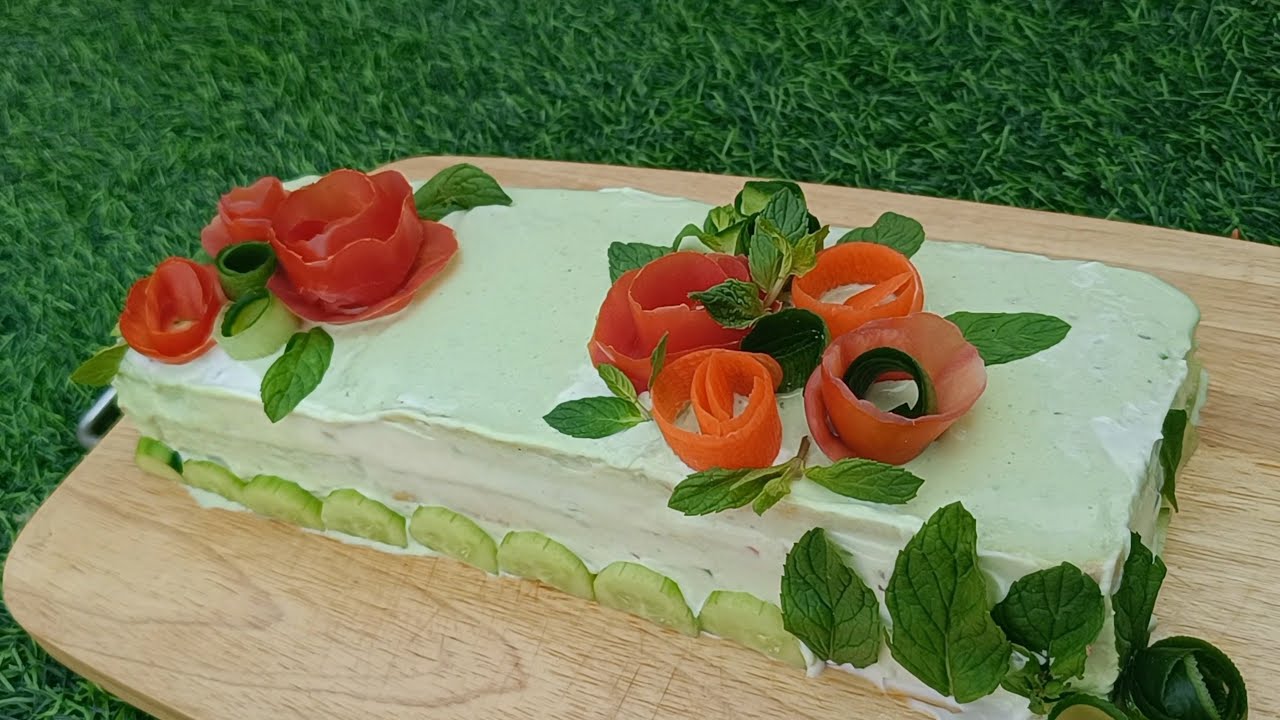 Sandwich cake recipe | How to make Vegetables Sandwich Cake 