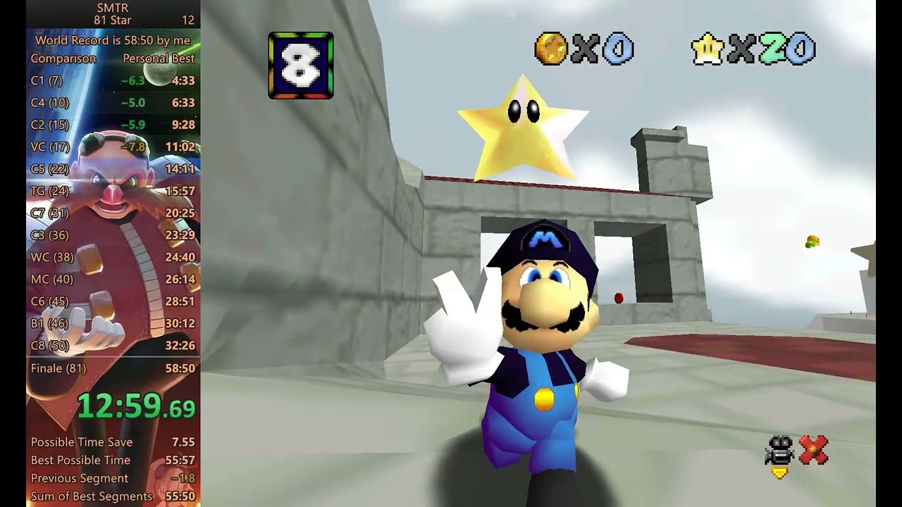 [WR] Super Mario Timeless Rendezvous 81 Star Speedrun in 57:33