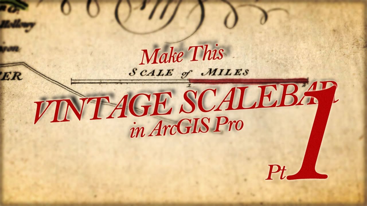 Vintage Scalebar in ArcGIS Pro pt 1: Structure