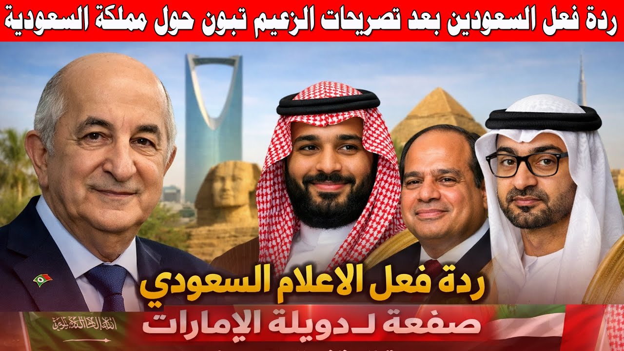 رد فعل الإعلام السعودي بعد تصريحات الرئيس تبون ضد دويلة الإمارات وعلاقة الجزائر بمصر السعودية الخليج