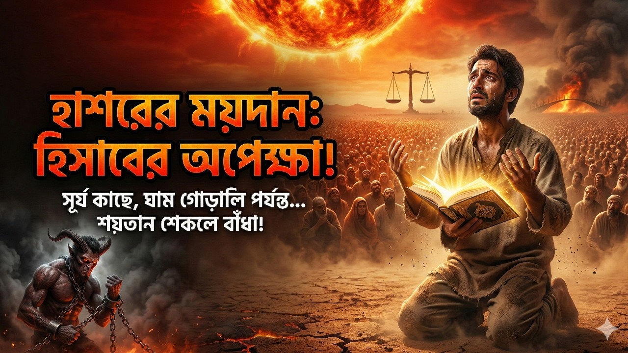 হাশরের ময়দানের ভয়াবহ দৃশ্য | ইবলিসের অপমান ও মানুষের হিসাবের দিন  New islamic Video