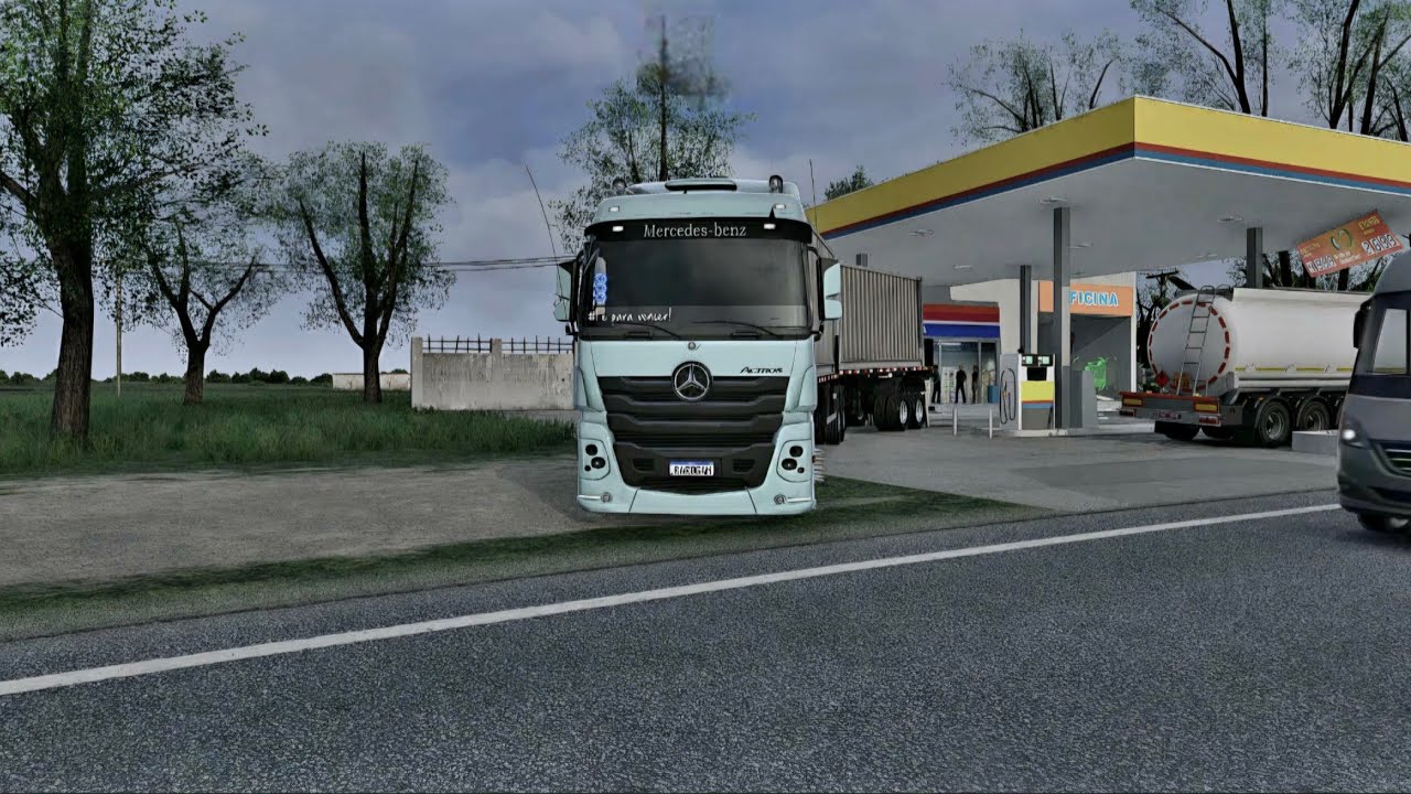 MERCEDES 2651 NO BITREM CONTAINER RODADNO NO MAPA ELDORADO PRO Euro Truck Simulator 2