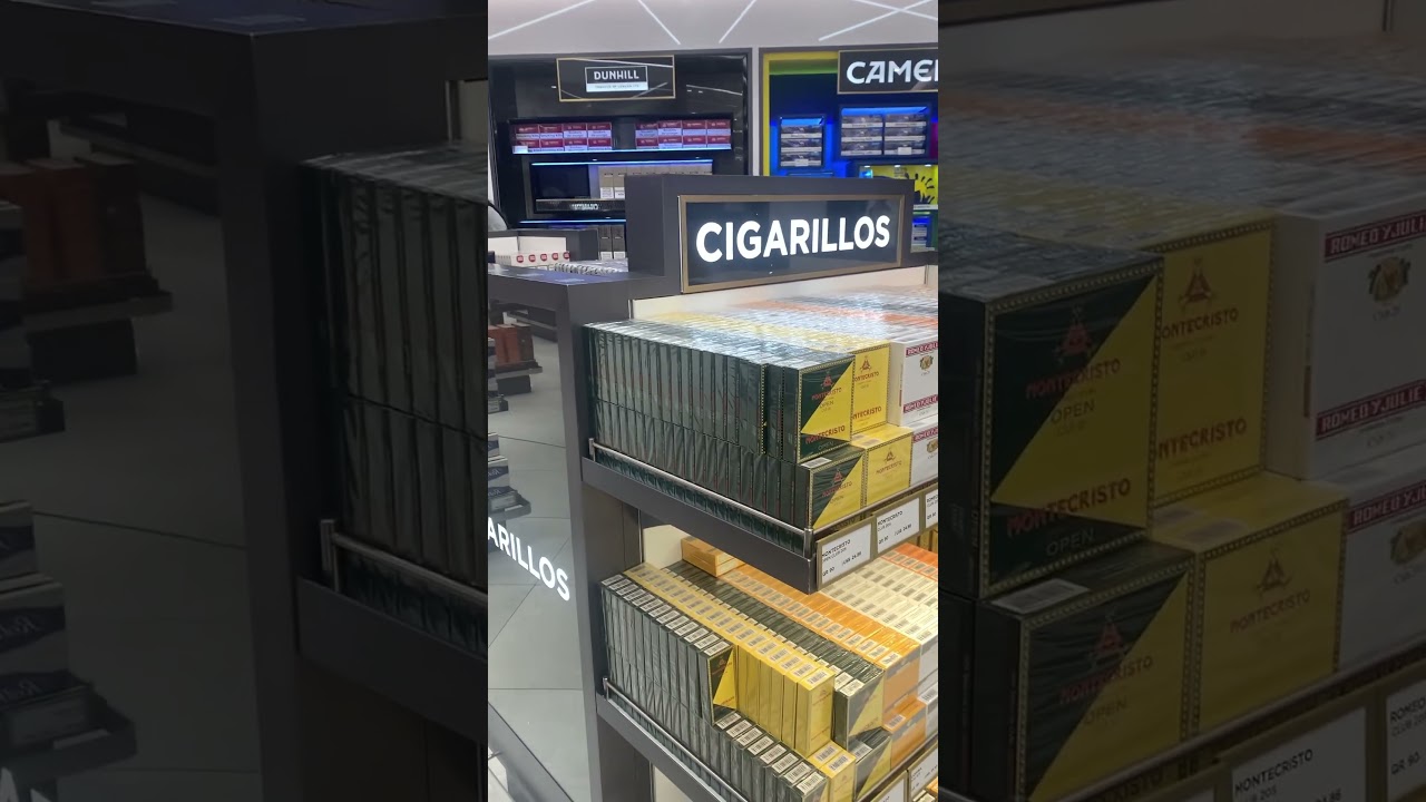 Doha Duty free#so many different cigarettes#shots