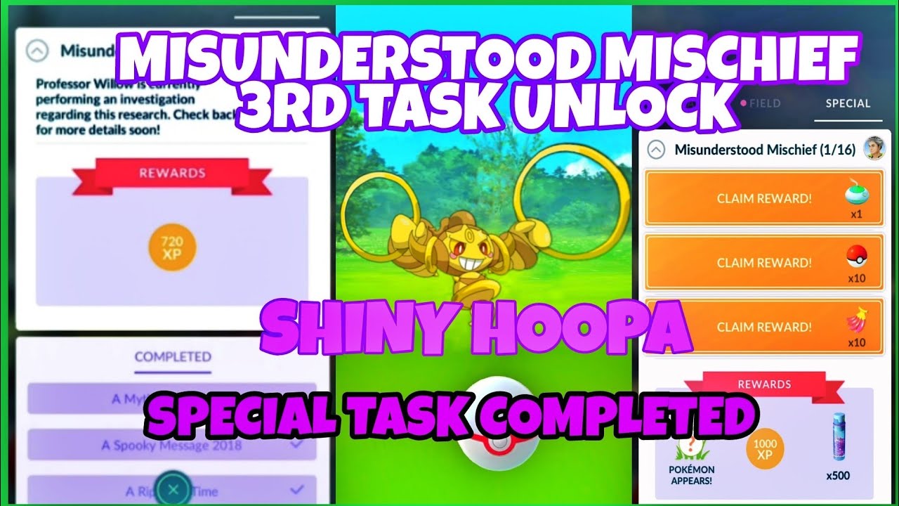 Misunderstood Mischief Special Research Pokemon Go | Special Research task | Pokemon android game