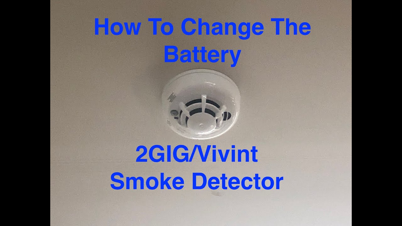 2GIG/Vivint Smoke Detector Battery Replacement