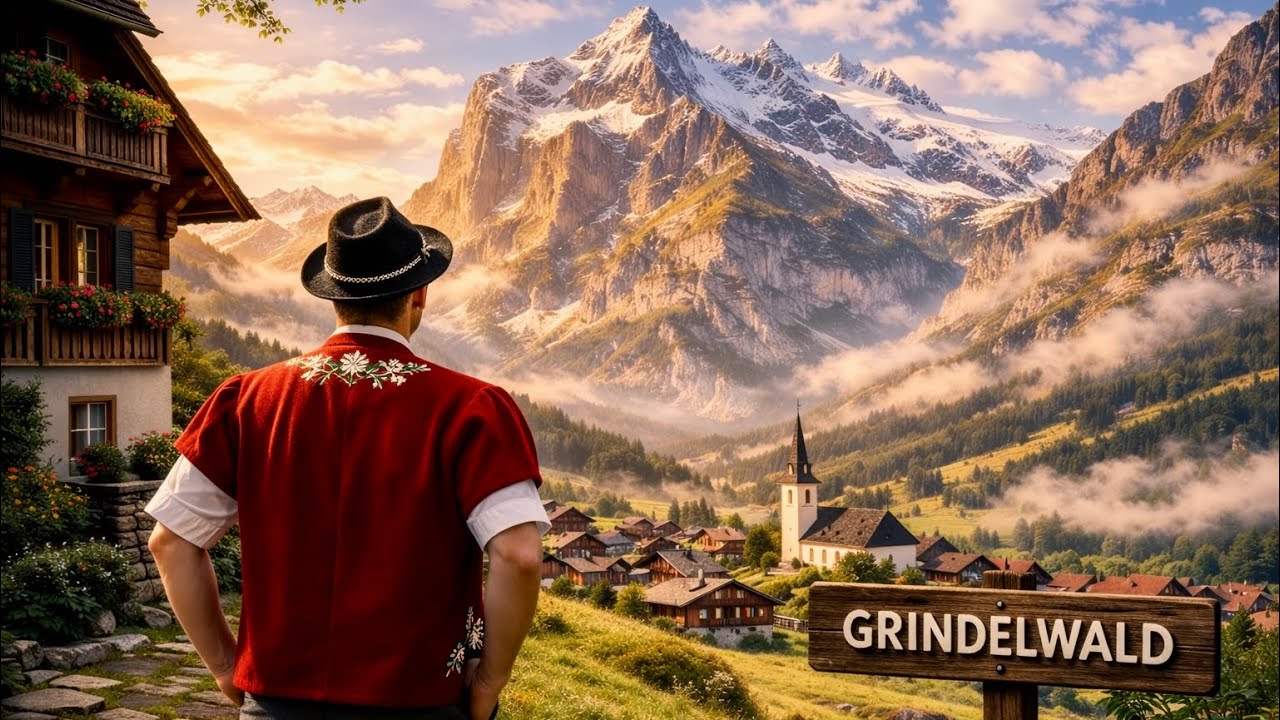 The Village Where the Mountains Touch the Sky — You Won’t Believe This Place Exists. Grindelwald!