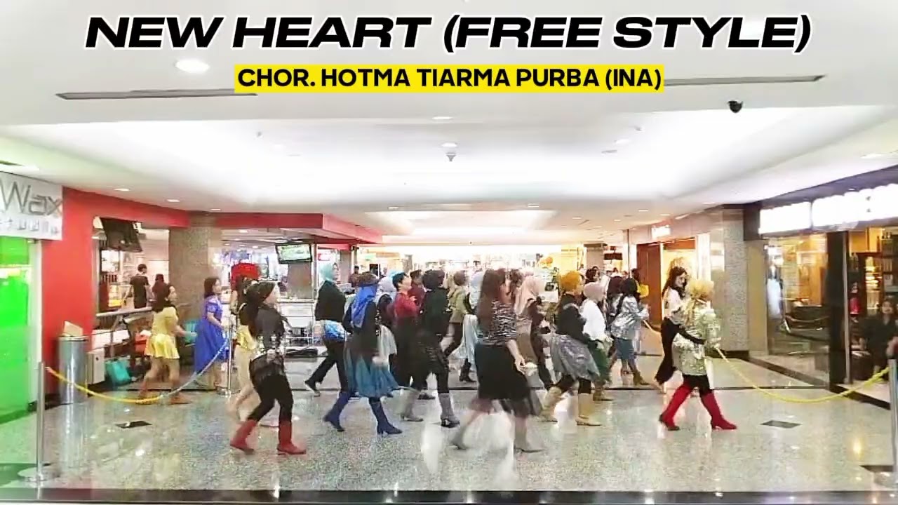 New Heart ( Free Style) | Line Dance | Share Dance | Chor. @OttiePurba (INA)