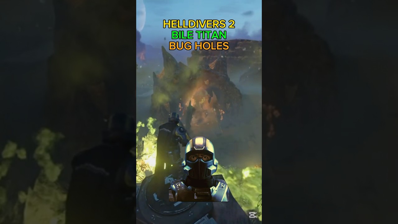 There Are Now Bile Titan Sized Bug Holes In Helldivers 2