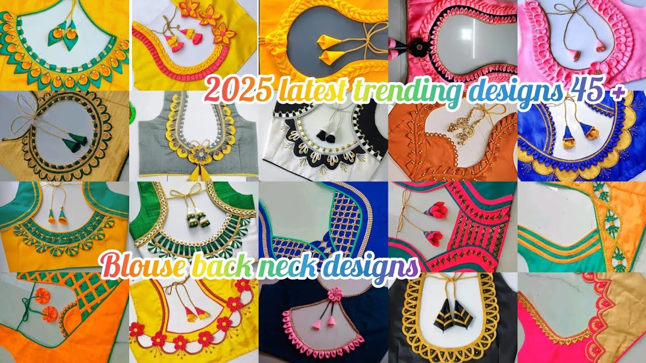 45+latest trending beautiful blouse back part designs 💞💓💓💓💓💓💞💕💕🥰😍💘❤️
