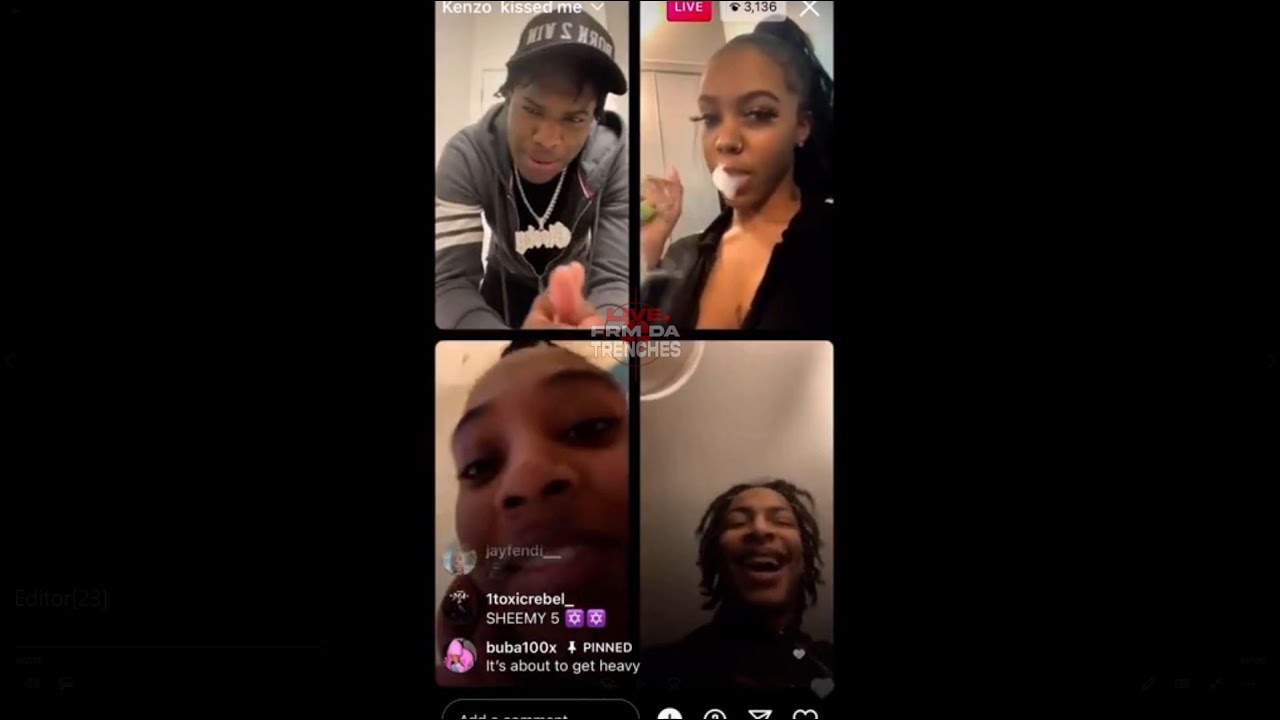 Bando sister Kenzo B likes Sheemy & Shani wants Buba100x (Full IG Live)