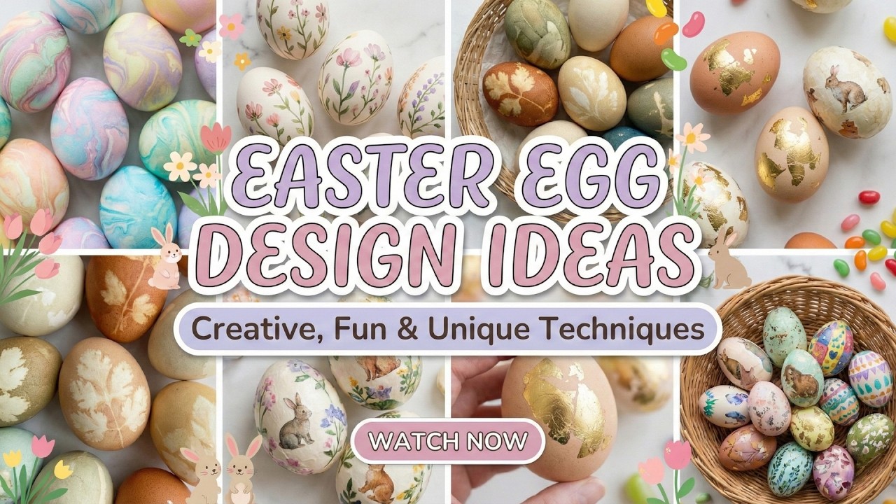 Креативно! 🥚 Идеи дизайна пасхальных яиц 2026 для семей Великобритании