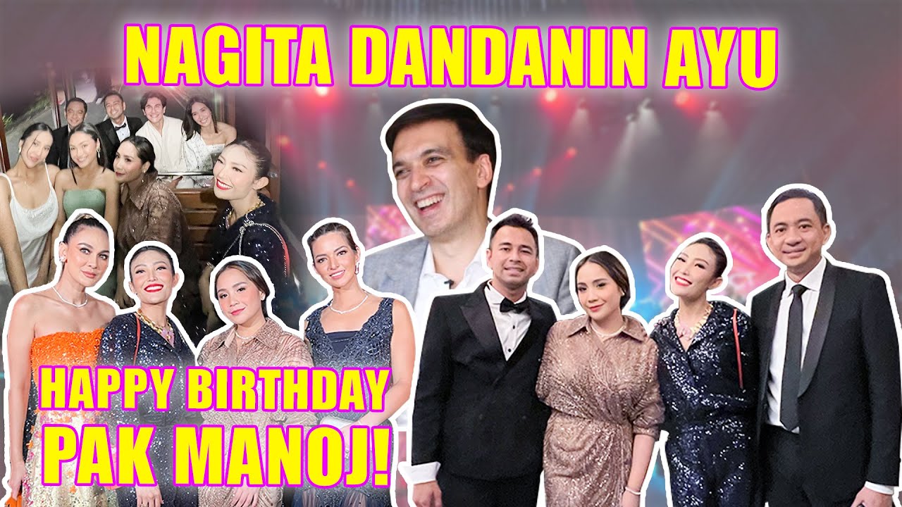 AYU TEMENIN REGI KE ACARA MANOJ PUNJABI , AYU DIDANDANIN NAGITA