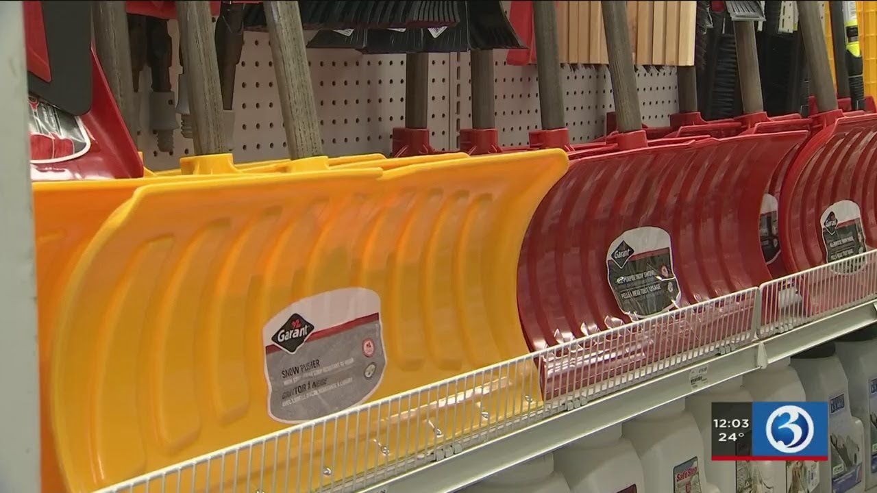 VIDEO: Hardware stores ready for winter storm