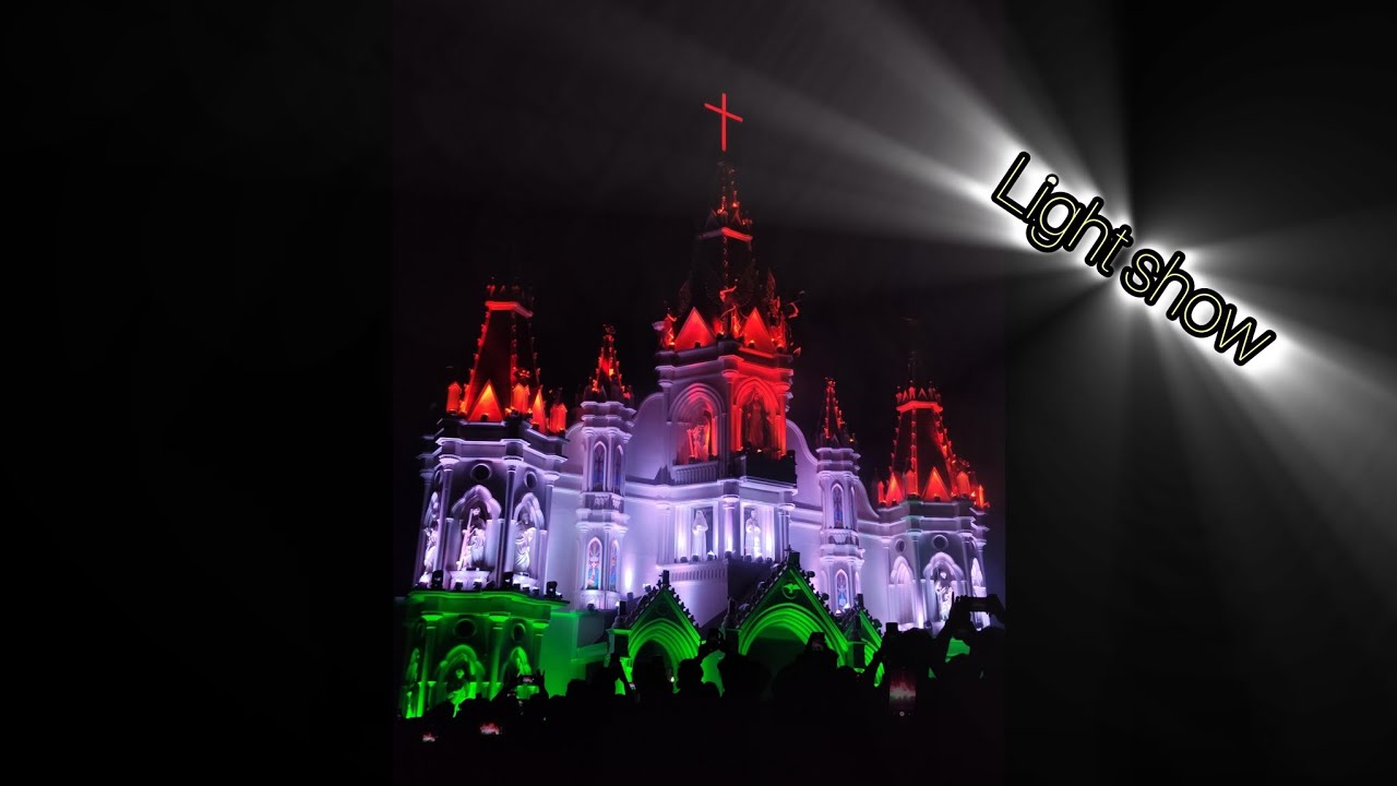 Light show | light show in wayanad Mananthavady Immaculate conception church | #lightshow #wayanad