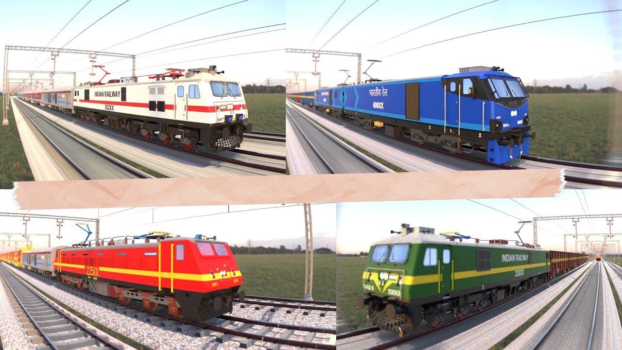 Indian Railways Locomotive Showcase | Cinematic Train Video | @SagaTheTrackStory