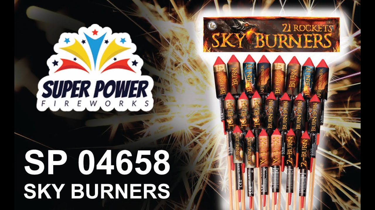SP04658 - Duży zestaw rakiet Sky Burners 21 - Fajerwerki - SUPER POWER