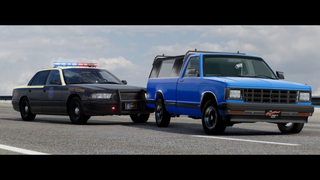 Pit maneuver showcases in Beamng.