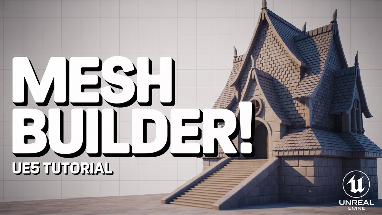This Procedural Mesh Builder Can Create Anything – Roofs, Stairs, Tiles & More! (UE5 Tutorial)