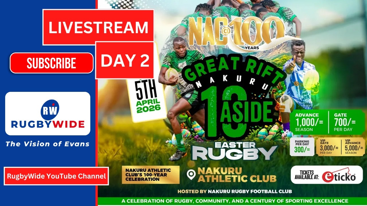 Live Great Rift Nakuru 10 Aside Livestream Day 2 | 5 April 2026 - Nakuru Athletics Club | RugbyWide