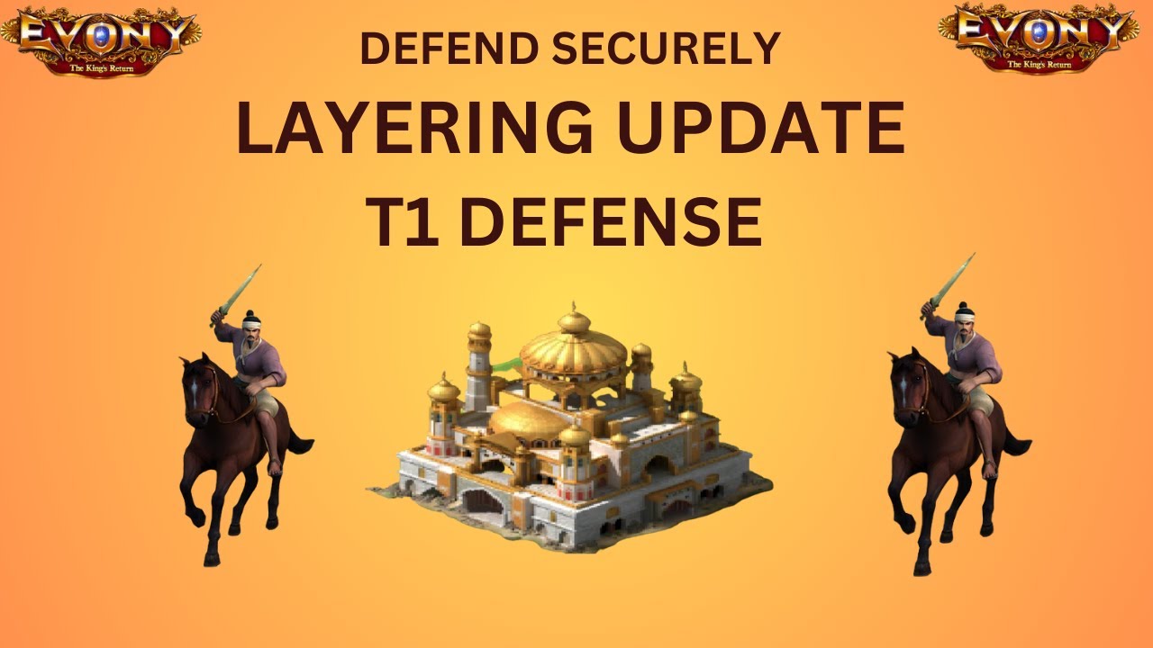 EVONY :: Required Layers for T1 Defense to prevent Critical Hit