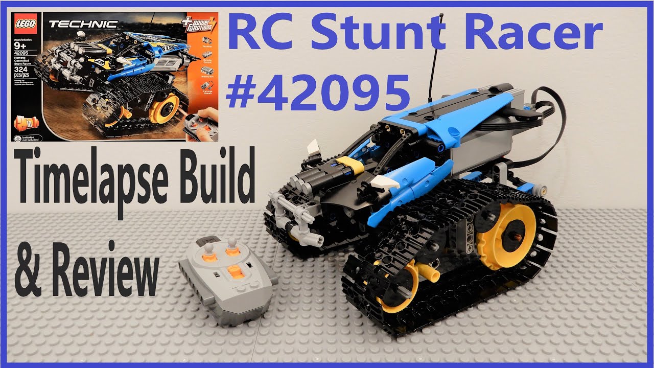 Lego Technic 42095 Remote Controlled Stunt Racer Review & Timelapse Build Power Functions