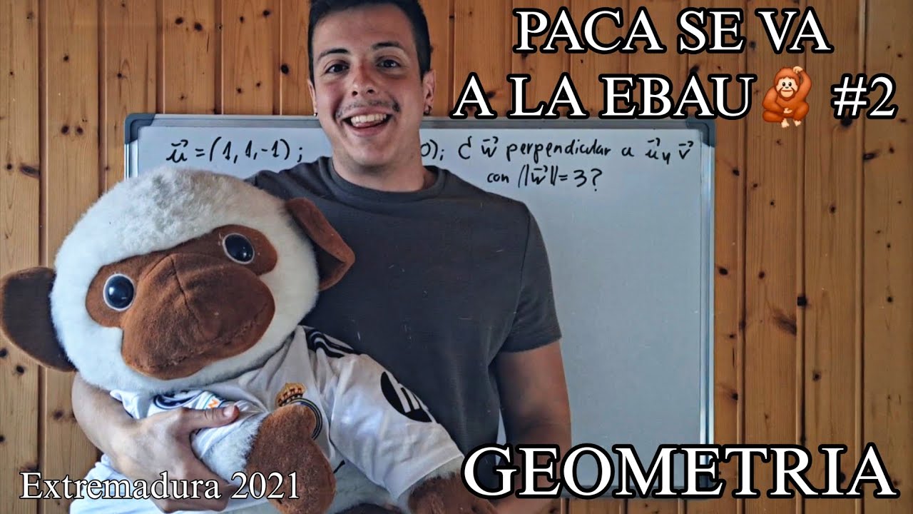 GEOMETRÍA EBAU. Vector perpendicular a otros dos  + módulo. PACA SE VA A LA EBAU 🦧 #2