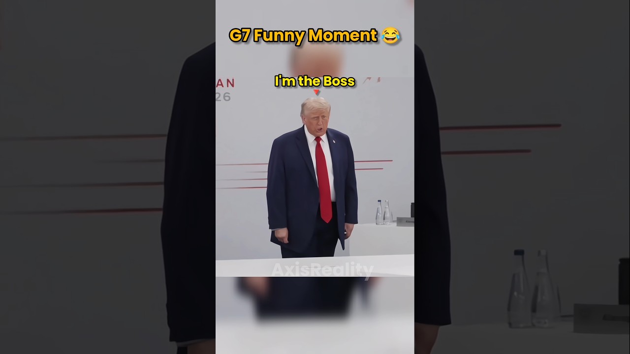 Trump Funny Moment in G7 #respect #funny #axisreality