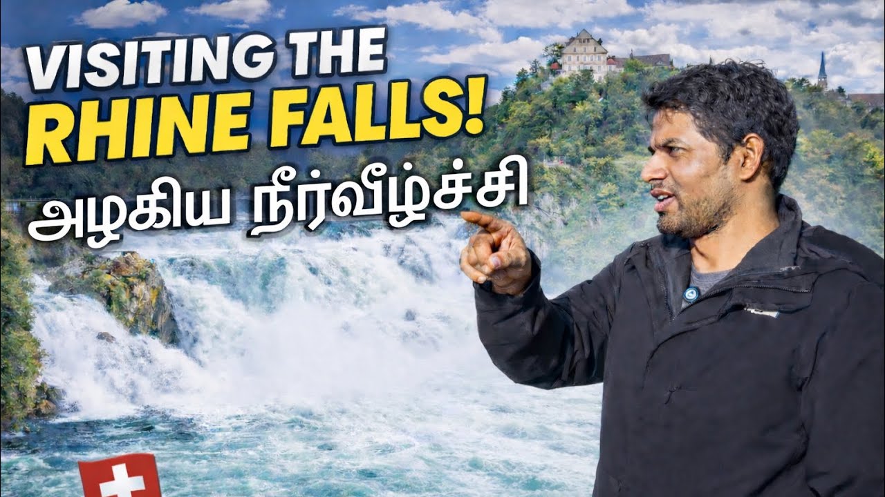 கட்டாயம் பார்க்க வேண்டிய நீர்வீழ்ச்சி | Switzerland Rheinfall | Travel Vlog Tamil