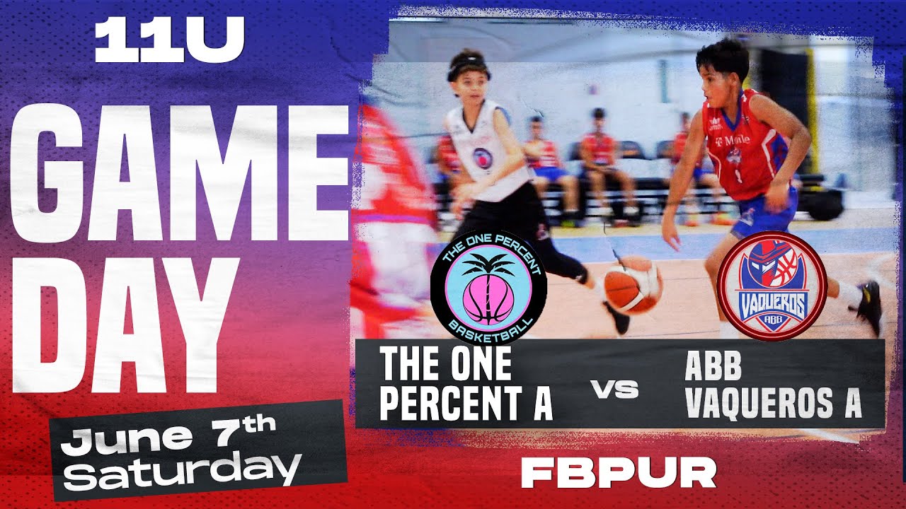 ABB Vaqueros A vs The One Percent A | FBPUR | 11U | 7 de Junio 2025 #basketball