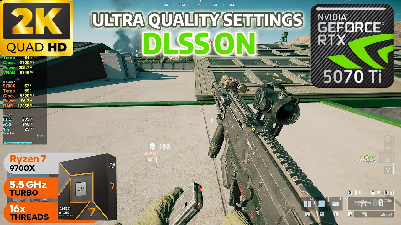 RTX 5070 Ti - BATTLEFIELD 6 - ULTRA QUALITY GAMEPLAY - 2K
