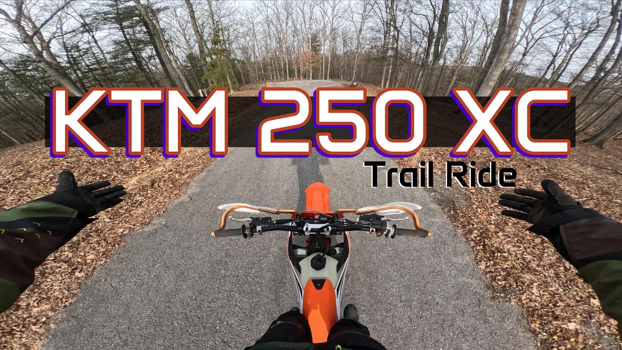 Woods Trail Riding KTM 250 2 Stroke POV
