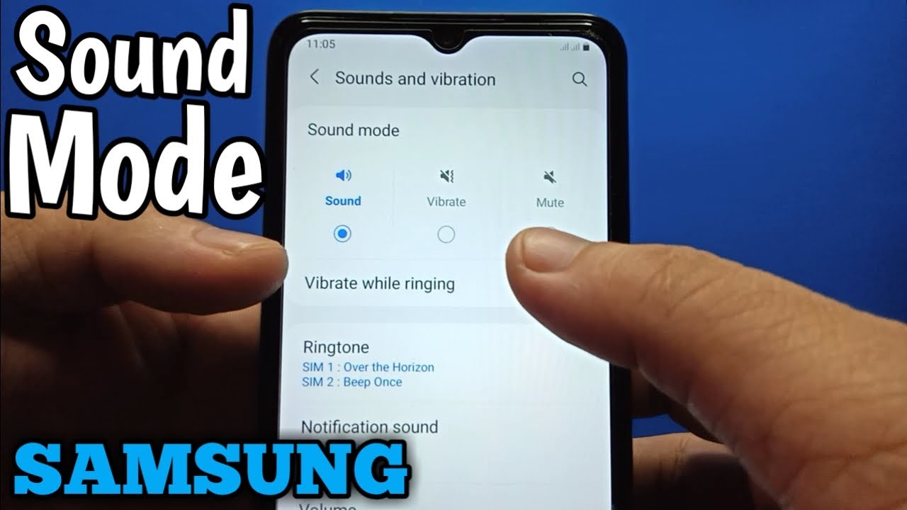 How to Change Sound Mode on Samsung Galaxy A02