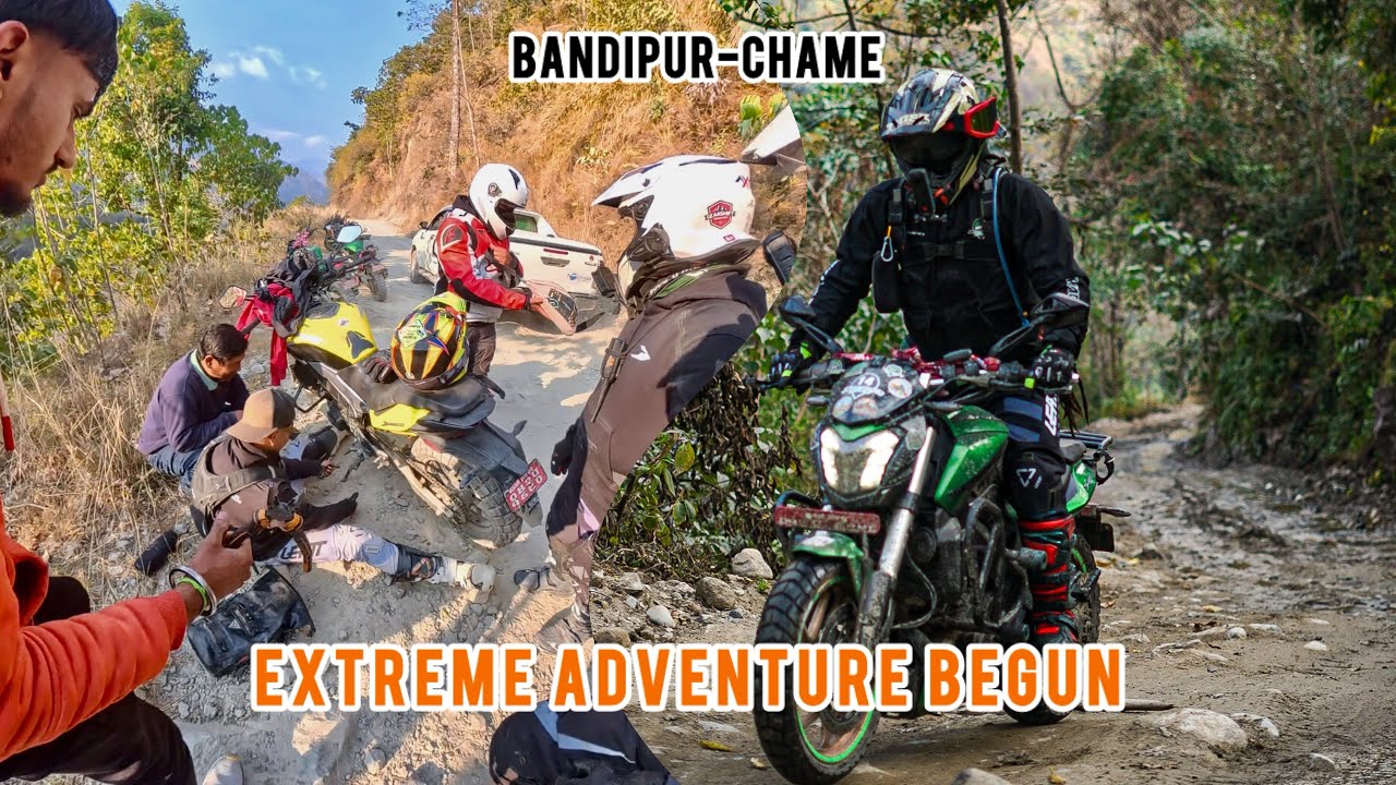 Epic 2️⃣ Manang Explore || Bandipur- Chame||Beginning of offroad|| #dominar400 #exploremore #rider. 