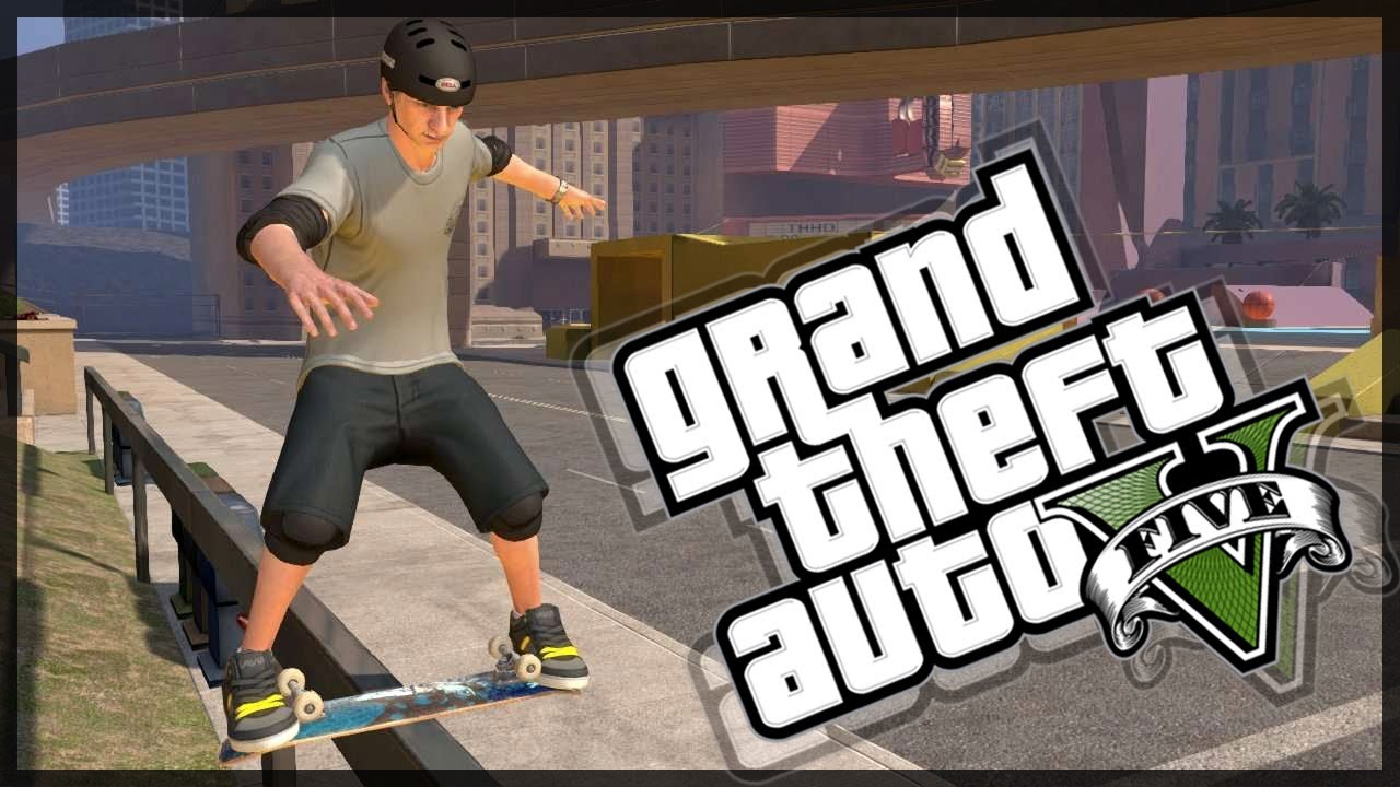 GTA 5 Glitches - New GTA 5 Funny Moments Skate Board Glitch In GTA 5 Online 