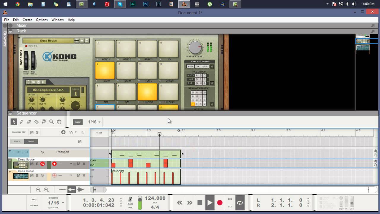 Groovy Bassline in Reason 8 Deep House