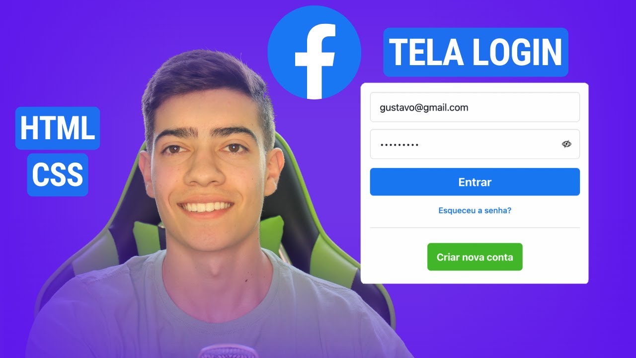 Clone Tela de Login do Facebook com HTML e CSS