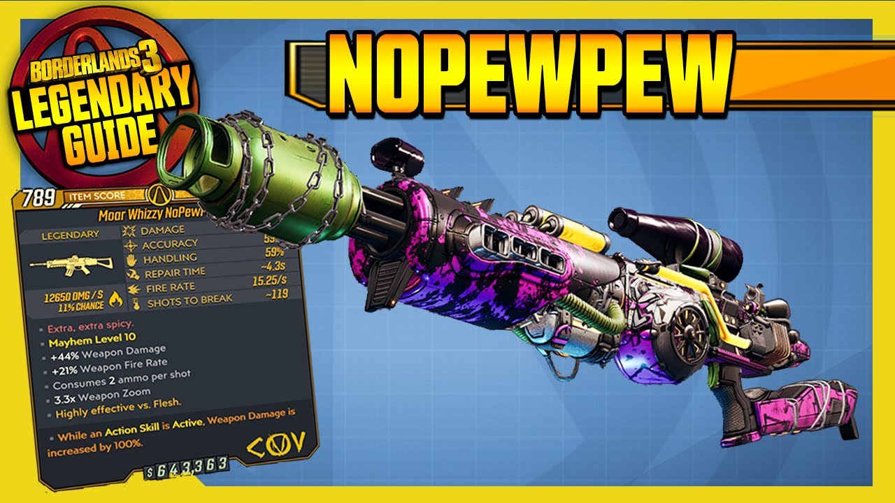 Borderlands 3 | NoPewPew | Legendary Weapons Guide!!! Cartels