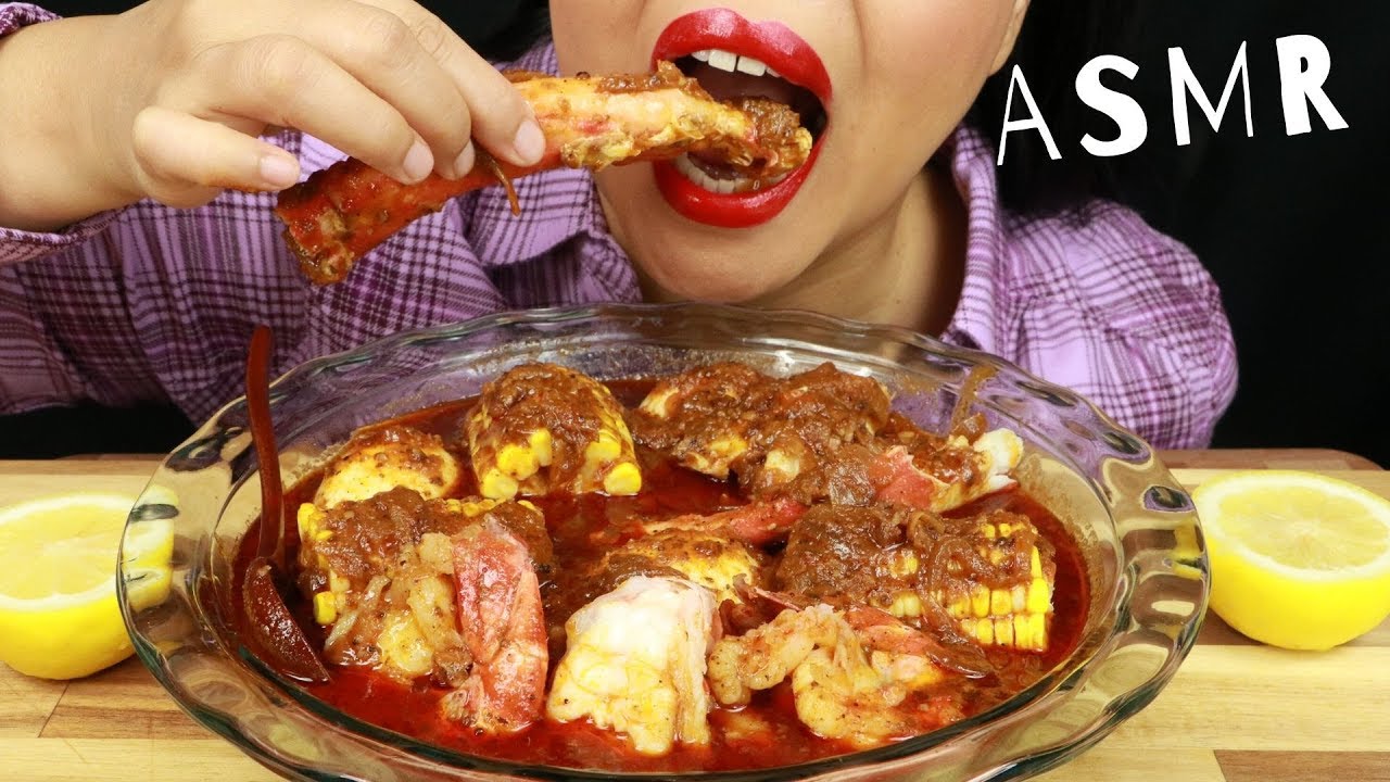 DESHELLED SEAFOOD BOIL SOAKED IN BLOVES SAUCE ~ ASMR (No Talking)