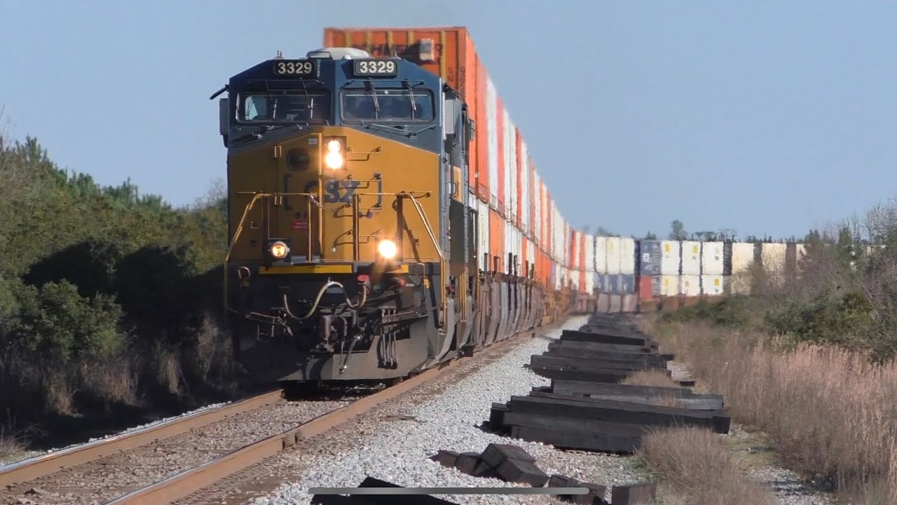 70 MPH Track Speed Railfanning in South Georgia Part 2 [Full HD1080]